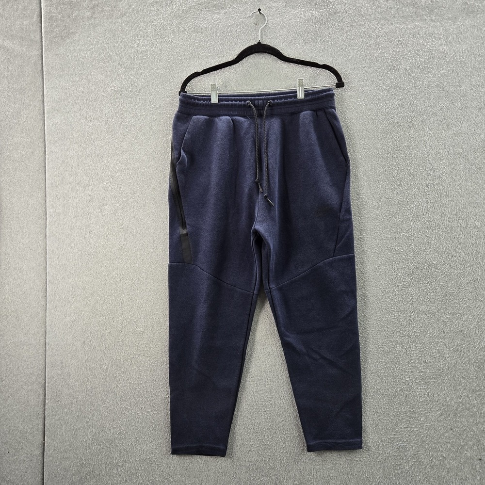 Nike Men Activewear Pants M Navy Blue Tech Fleece Cropped 22" Inseam